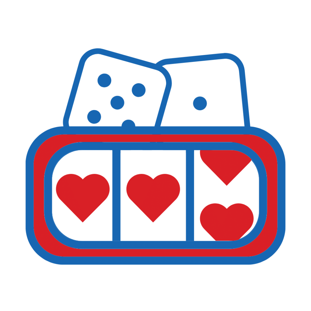 a slot machine of hearts