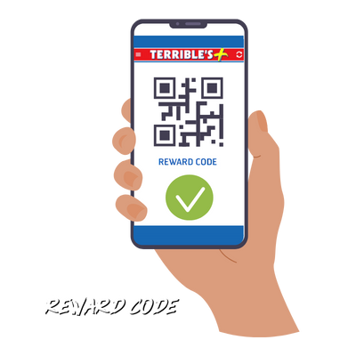 scan your rewards code on the app